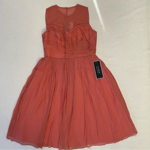 NWT JCrew silk dress for wedding and party. Size 8. Dusty rose.